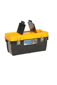abnturk 22 inç Paslanmaz Metal Kilitli Takım Çantası Üst Kapakları Kırılmaz 51x23, h25 Edevat Alet Çantası - 2
