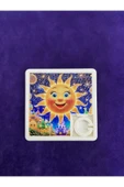 abnturk Smart Puzzle Sevimli Parlak Güneş Temalı Kaydırmalı 9 Parça Yapboz 6X6 Boyutunda - 1