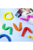 abnturk 1 Adet Mini Pop Tüp Duyusal Oyuncaklar, Çok Renkli Streç Boru Duyusal Oyuncaklar Stres Oyuncakları 1 - 2