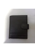 abnturk Karalı Gerçek Özel Hakiki Deri 20 Kartlık Kredi Kart Cüzdanı 10 Cm X 8 Cm - 2
