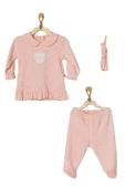 Andywawa Sweet Home Kız Bebek Alt Üst Pembe Takım AC22124 - 1
