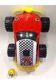 abnturk Sallanan Kafa Emoji Hediye Dev Tekerli 45cm Jumbo Mini Spor Araba 4x4 Jeep Süper Gösterişli Oyuncak - 5