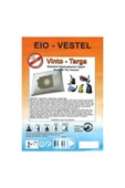 abnturk Özel Üretim 10adet Vision Bs84/1-1200we El Süpürge Toz Torbası %100 Toz Korumalı 3 Kat Elyaf - 1