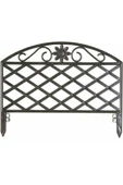 abnturk 4 ADET x 45cm TOPLAM 180 CM PRATİK MONTAJ SERT PLASTİK BAHÇE ÇİTİ - 1