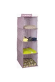 abnturk 4 Bölmeli Kumaş Gardolap Içi Eşya Düzenleyici 24x29x54cm Çıtçıtlı Katlanabilir Kullanışlı Organizer - 1