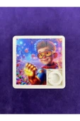 abnturk Smart Puzzle Kahraman Süper Çocuk Temalı Kaydırmalı 9 Parça Yapboz 6X6 Boyutunda - 1