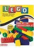 abnturk Eğitici Yaratıcı 200 Parça Lego Seti Ufku Açar,zeka Geliştirip Beceri Kazandır Bina,araba,tren Setli - 1