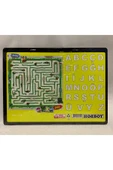 abnturk Büyük Boy Çift Taraflı Yazı Tahtası 37x28Cm Yaz-Sil Bulmacalı Harfli  Eğlenceli Yazı Tahtası - 2