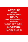 abnturk Arçelik Orbital S 6810 Elektrikli Süpürge Hortumu Tam Uyumlu 1.Kalite Orjinalle Aynı Yedek Parça - 5