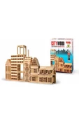 İstoç Türk Woodoy City Wood 100 Parça Ahşap Eğitici Bloklar Seti Kr101city Wood Hayal Gücü Genişleten Bloklar - 1