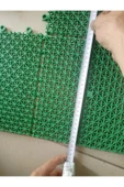abnturk 8 Adet 25x25cm Islak Zemin Yükseltilmiş Yer Karosu Toplam 100x50cm Kolay Eklenir Izgaralı Zemin Matı - 3