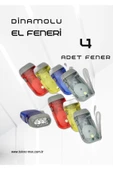 LEDON 4 Adet Tüm Aileye Deprem Için Pilsiz Dinamolu 3 Ledli El Feneri Deprem Feneri Pilsiz Fener Karışık - 1