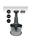 abnturk Paslanmaz Çelik Bıçaklı Üstten Basmalı El Rondosu El Blender Pratik Doğrayıcı - 1