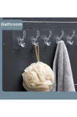 abnturk Kapı Arkası Mutfak Duvar Banyo Askı -5 Li Kendinden Yapışkanlı - 2