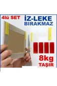 abnturk 90x60 Hasarsız Çivisiz Montajlı Ahşap Çerçeveli Mantar Pano ve 36 adet Hediye Renkli Raptiye - 2