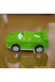 abnturk 1 adet Plastik çek bırak oyuncak yarış arabası 11cm Farklı Renklerde Spor Araba - 2