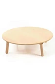 İstoç Türk Ø80cm Katlanır Yufka Açma Tahtası Mdf Ahşap Sofra Kaydırmaz - 1