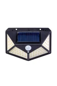 Starmax Duvar Tipi Solar Led Aplik Sensörlü 100 Led 4 Yönlü Aydınlatma Sm8026 - 1