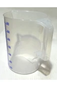 abnturk Şeffaf Kırılmayan Plastikten Kulplu Sürahi Tipi 3 Litre Ölçü Kabı Çok Amaçlı Dereceli Ölçek Kap - 2