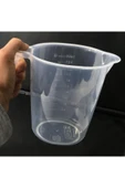 abnturk Şeffaf Kırılmayan Plastikten Kulplu Sürahi Tipi 1 Litre Ölçü Kabı Çok Amaçlı Dereceli Ölçek Kap - 4
