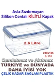 abnturk 5 Adet Set Tam Korumalı Sızdırmaz Derin Saklama Kabı Hava geçirmez Sağlam Kap Contalı Kilitli Kapak - 3