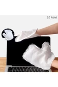 abnturk Süper Temizlik 10 Adet Bambu Elyaf Temizleme Toz Eldiveni Bambu Temizleme Aksesuarları thumbnail 1
