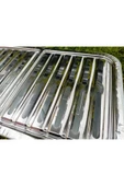 abnturk Ayaklı Büyük Mangal 45cm Kebapçı Barbekü Geniş Oluklu Paslanmaz Galvaniz Gövde Krom Köfteci Izgara - 3
