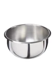 abnturk 25cm Büyükboy Çelik Tas Paslanmaz Çelik Oval Taban Mayonez Tenceresi Ev Tipi Çelik Çırpma Tenceresi - 1