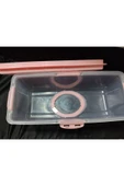 abnturk Pembe Baton Pasta Saklama Kabı 36x15x33 cm - 2