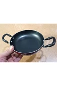 abnturk 4 Adet Çift Kulplu Teflon Sağan 18cm Yumurta Sahanı Dışı Kırmızı ince Alüminyum Piyasa+Pazar Malıdır - 3