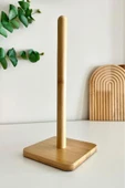 abnturk Bambu Kağıt Havluluk Kare - Bambu Peçetelik Kare %100 Naturel Bambu Ağacından Dekoratif - 1