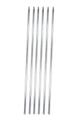 abnturk 6 Adet Adana Kebap Şişi 50cm Boy 16mm En Barbekü Mangal Şiş Set Metal Üzeri Paslanmaz Galveniz Kaplı - 1