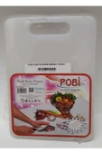 abnturk Ahşap Kesme Tahtası 34 X 22 Cm Pobi Plastik Kesme Tahtası 24 X 17 Cm - 1