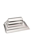 abnturk Paslanmaz Çelik Servis Sunum Tepsisi 33x23cm Pastane Tepsi Yaşam Boyu Garantili Ultra Lüks Rostfrei - 1