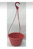 abnturk 1 Adet Tabaksız Askılı Plastik Çiçek Bitki Saksısı - 3