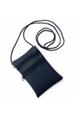 abnturk Boyun Askılı Çift Fermuar Çanta,15x10cm %100 Güvenli Para Cüzdanı - 4