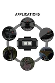 abnturk Çok Kullanışlı 7 Renk Bisiklet Motosiklet Drone Işığı Çakarlı Lamba - 3
