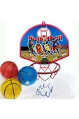 abnturk 5 Adet Yedek Top ile Kapıya ve Duvara monte 42cm Büyük Boy Oyuncak Basketbol Potası - 1