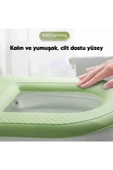 abnturk Rahat ve Kullanışlı Yıkanabilir Klozet Kapağı Süngeri Su Geçirmez Üst Yüzey - 2