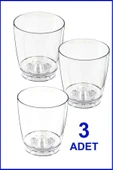 abnturk 3 Adet Orta Boy 1 Litre Şeffaf Orkide Saksısı N3 En Sağlıklı Bitki Saksısı Ø12-h11 Nature Düz Şeffaf - 1