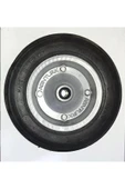 abnturk 2 Adet 335x75mm Çelik Jantlı El Arabası Tekeri Burçlu Dublex Patlamaz içi Dolgu El Arabası Tekerlek - 1