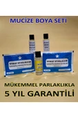abnturk Koyu Mavi 5li Kumaş Boya Seti+Sabitleme+Kalıcı için Sirke+Parlaklık için iyotsuz Tuz+2 Adet Boya - 1