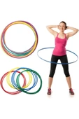 abnturk 5 Adet Bel Çevirme Çemberi 60cm Büyük Boy Hulahop Hula Hop Hulalop Çember Jimnastik Çemberi Hulohop - 1