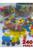 abnturk Özel Saklama Kutusunda 240 Parça Lego Seti 1.kalite Sağlıklı Plastik Zeka Geliştirici Yapı Blokları - 1