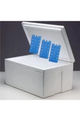 abnturk 5-7 Litre Strafor Köpük Kutu 3 Adet Buz Aküsü Hediyeli 40x30x20 izoleli 48 saat Korumalı Gıda Kolisi - 1