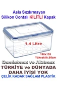 abnturk 5 Adet Set Tam Korumalı Sızdırmaz Derin Saklama Kabı Hava geçirmez Sağlam Kap Contalı Kilitli Kapak - 2