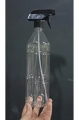 abnturk 1100 ml Fonksiyonlu Şeffaf Sprey Şişesi 1000ml Tetikli Sprey Bidonu Su Kabı, Berber Fısfısı Boş Şişe - 3