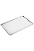 abnturk Paslanmaz Çelik Servis Sunum Tepsisi 30x20cm Pastane Tepsi Yaşam Boyu Garantili Ultra Lüks Rostfrei - 4