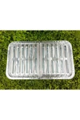 abnturk Ayaklı Büyük Mangal 55 cm Kebapçı Tipi Geniş Oluklu Paslanmaz Galvaniz Gövde Krom Köfteci Izgarası - 5