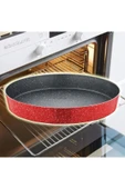 abnturk N38 Ultra Lüks Kalite ⌀38cm Yuvarlak Granit Fırın Tepsisi içi 4 Kat Teflon®Granit Dışı Silikon Kaplı - 1